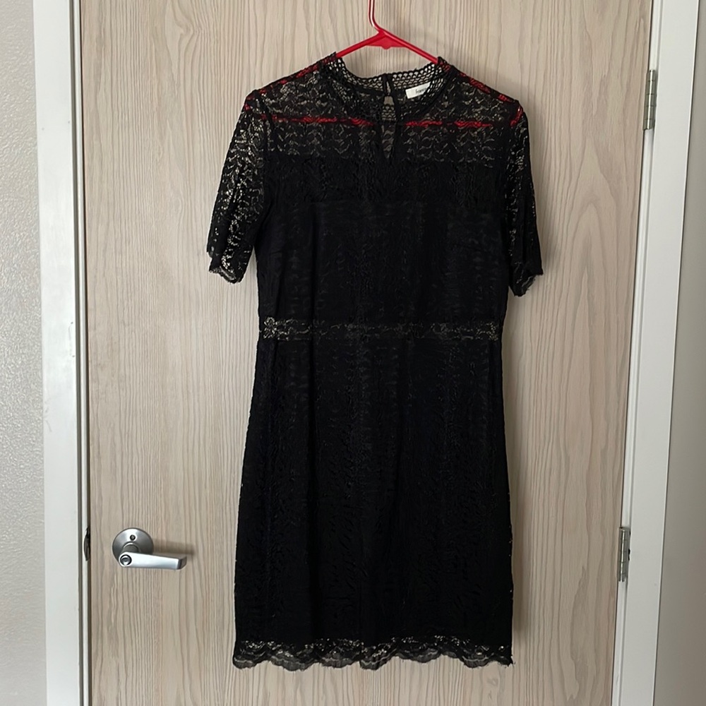 Black lace dress